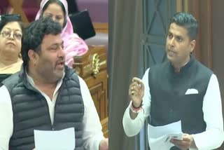 सपा विधायक कमाल अख्तर और सचिन यादव.