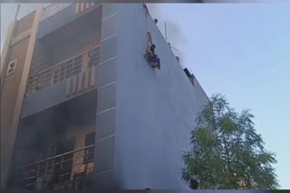 Three Including Baby Killed After Fire Breaks Out In Hyderabad Building