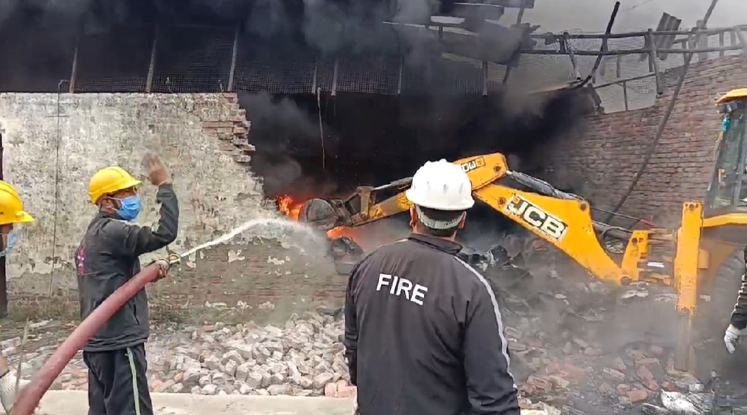 Roorkee rubber factory fire