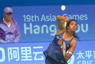 PV Sindhu moved into the second round of the Madrid Spain Masters with a comprehensive straight-game victory over Canada's Wen Yu Zhang in Madrid on Wednesday. She defeated her Canadian rival by  21-16 21-12 in a lop-sided contest.