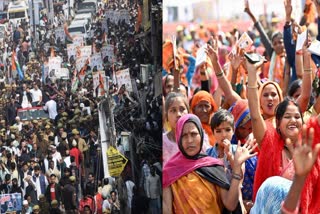 Varanasi campaigning collage