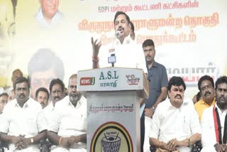 மதுரையில் எடப்பாடி பழனிசாமி தேர்தல் பிரச்சாரம்