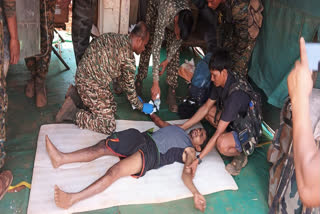 A personnel of Bastar Fighters was injured in an IED blast during an area domination exercise between Kutul and Bedmakoti in Narayanpur