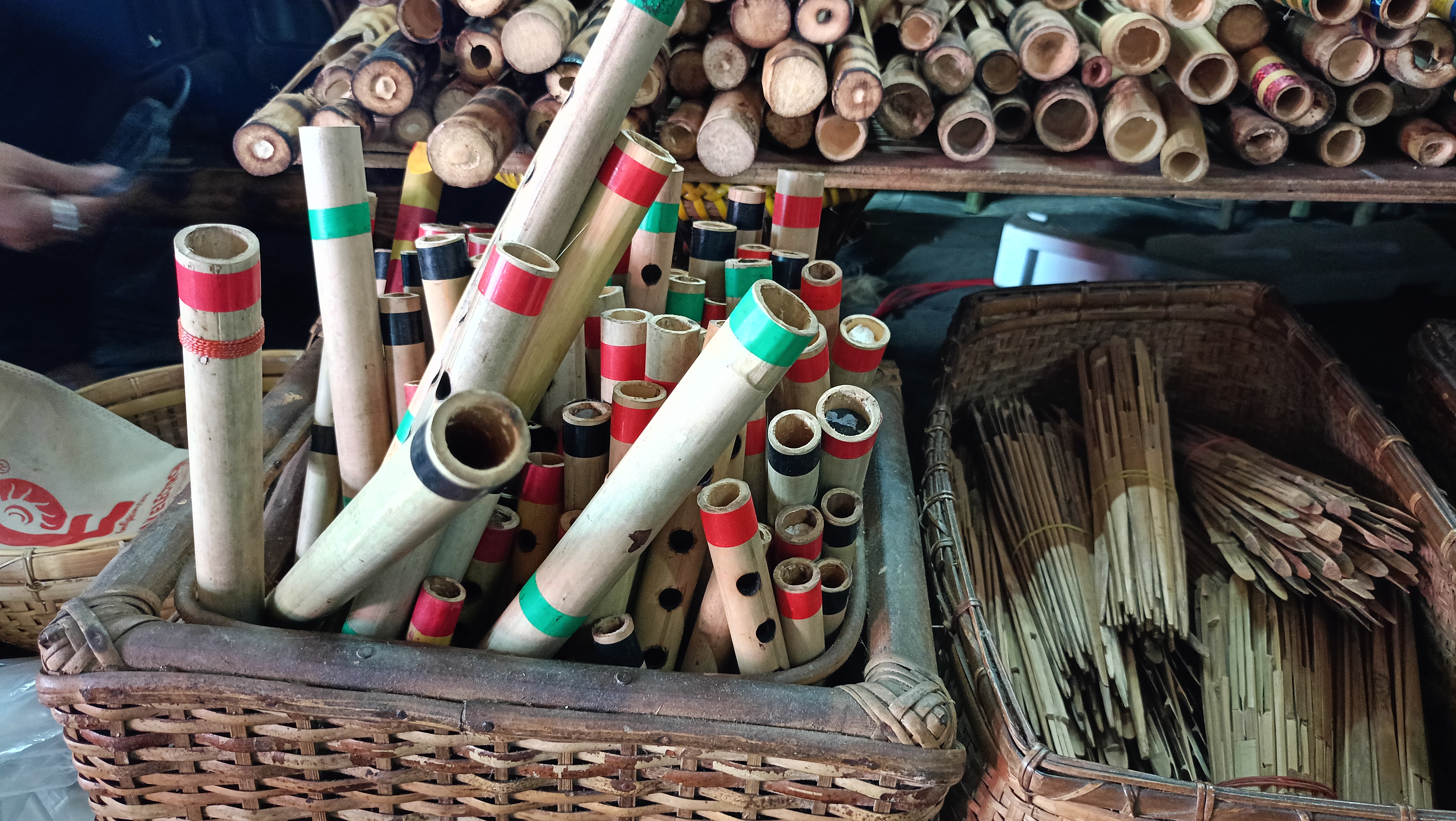 Many families have been employed by manufacturing bamboo cane products in Dhemaji