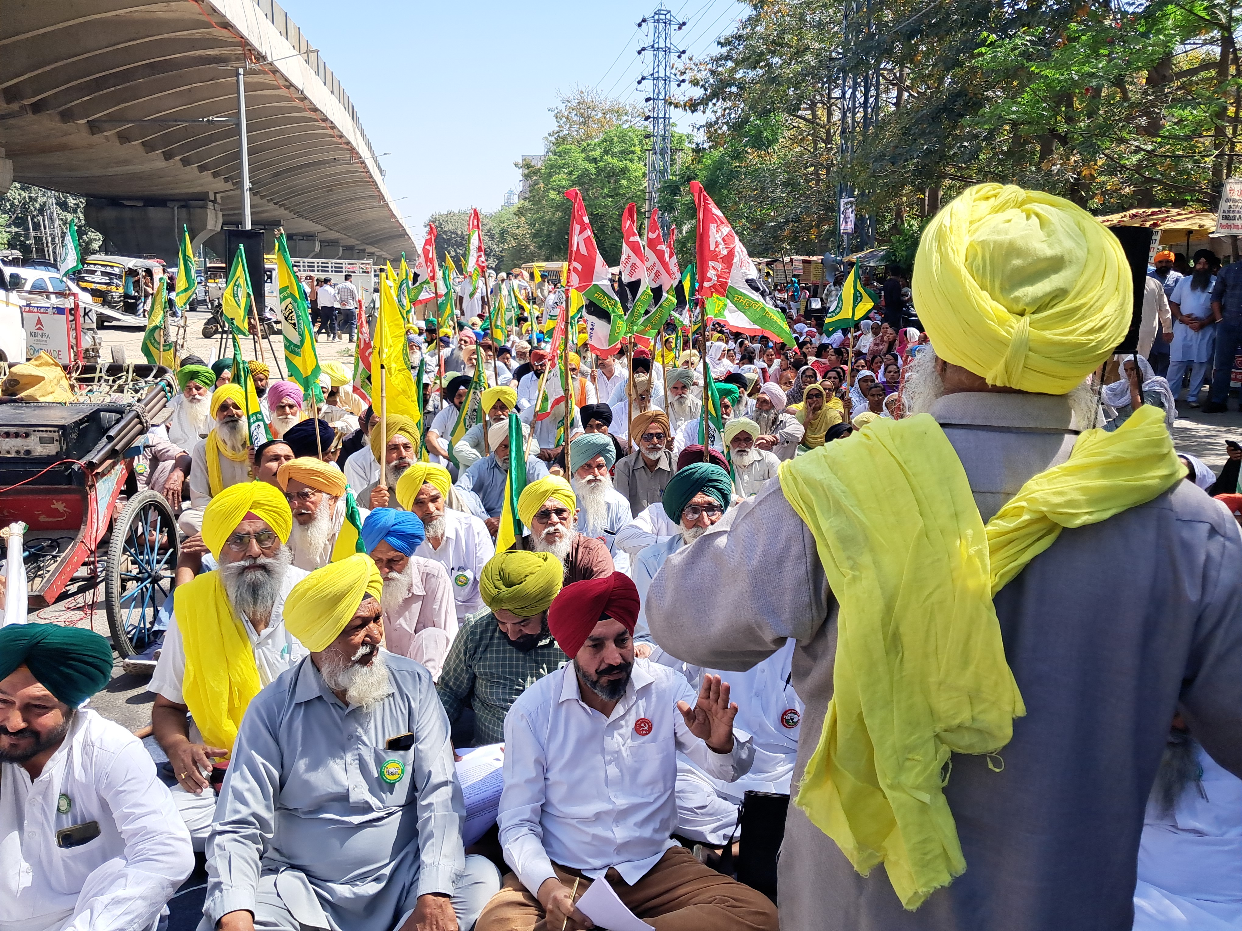 Farmers' protest in Ludhiana