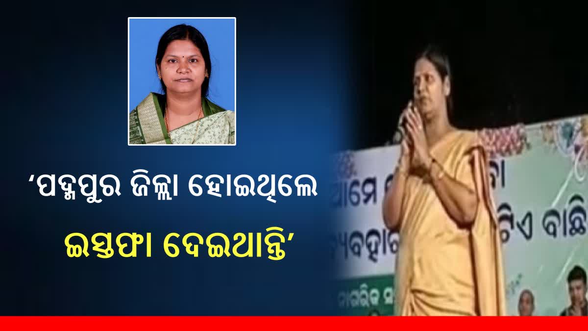 ‘ପଦ୍ମପୁର ଜିଲ୍ଲା ହୋଇଥିଲେ ମୁଁ ଇସ୍ତଫା ଦେଇଥାନ୍ତି’: ଭାଇରାଲ ହେଉଛିି ଟୁକୁନି ସାହୁଙ୍କ ଭିଡିଓ