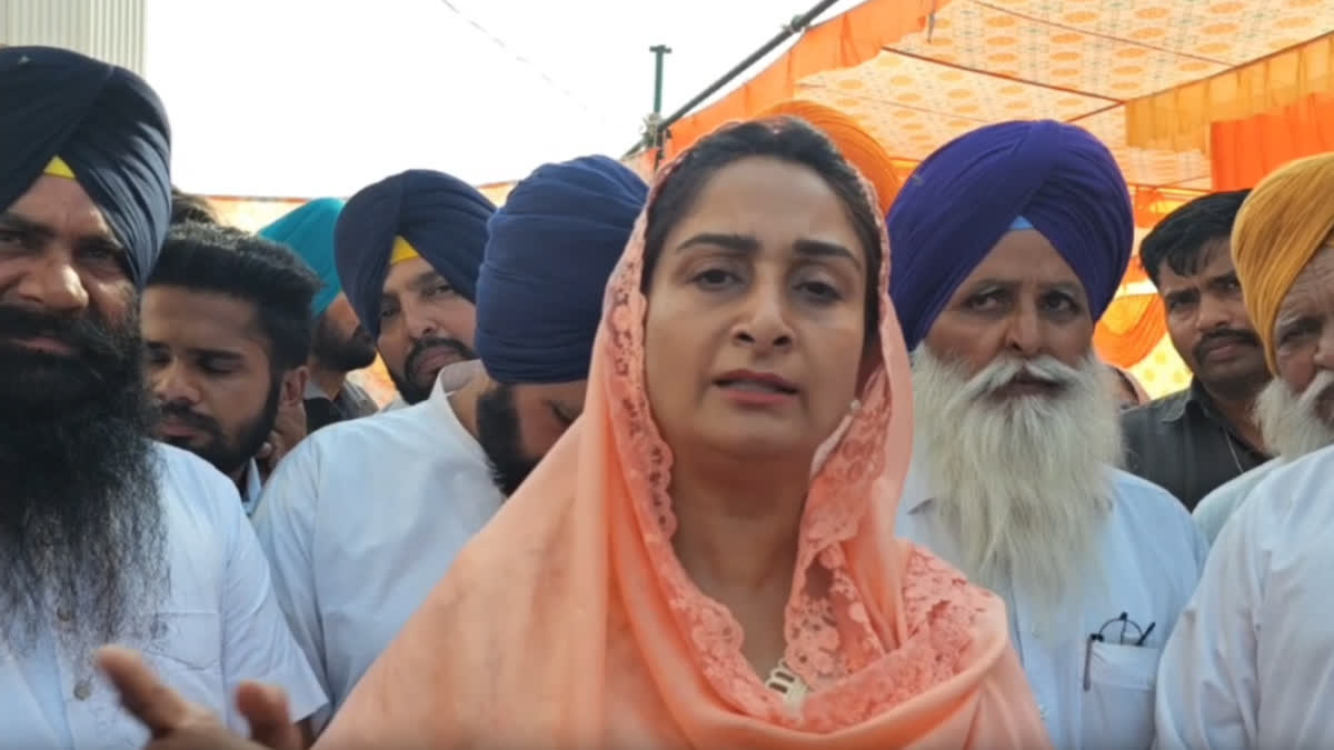 The Akali candidate from Bathinda Harsimrat Kaur Badal target punjab government