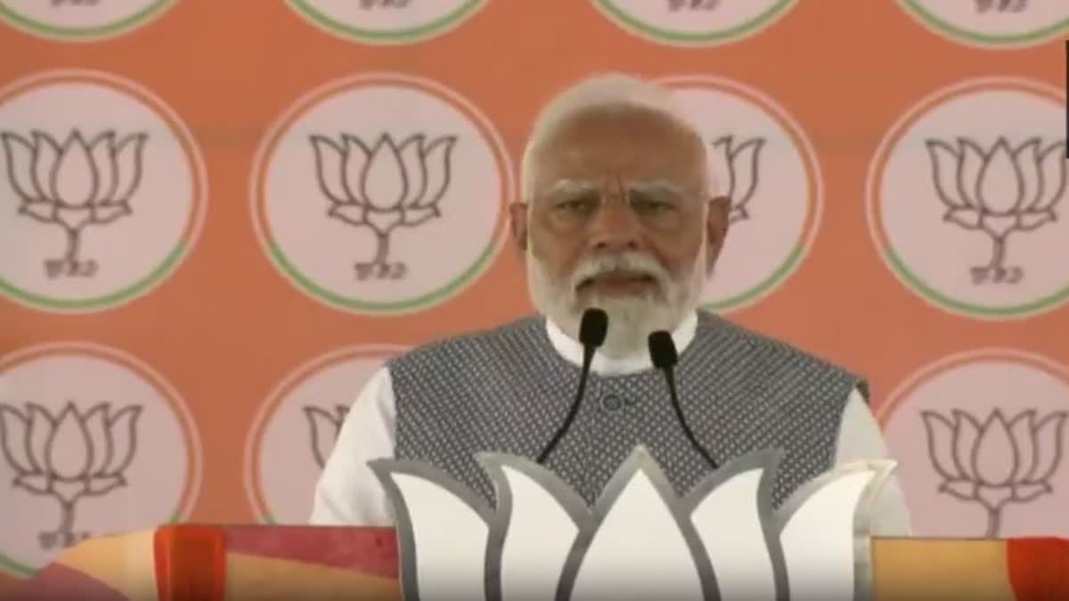 PM Modi stays in Belagavi address public meetings (photo ANI VIDEO