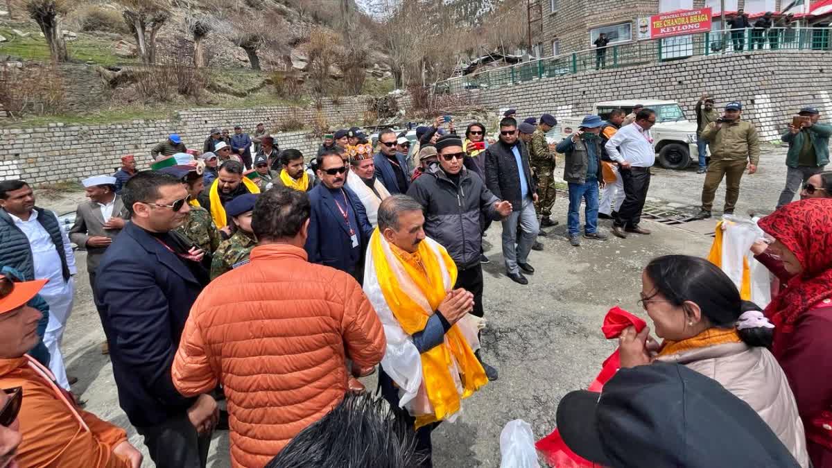 CM Sukhu Lahaul Spiti Visit