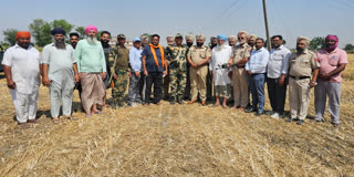 Punjab Police recovered the drone from the fields of Manawan village of Khemkaran