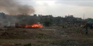HUT BURNT TO ASHES IN INDORE