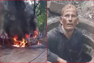 Fire in Car in Gurugram
