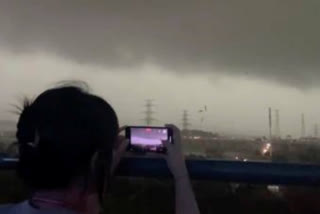 A tornado in Guangzhou, China, killed five people, injured dozens, and damaged over a hundred buildings. The tornado, which struck during an afternoon thunderstorm and hail, damaged 141 factory buildings and knocked out power in the area.