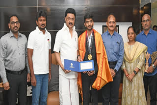D Gukesh was awarded INR 75 Lakh by MK Stalin