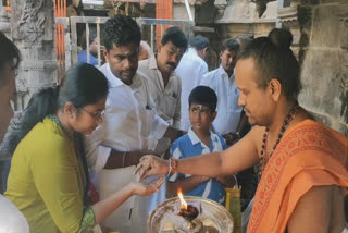 BJP STATE PRESIDENT ANNAMALAI HAS SHAMI DARSHAN AT PALANI MURUGAN TEMPLE