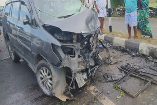 Seven people, including four from one family, died in a head-on collision near Nanguneri in Tirunelveli, after a car lost control.