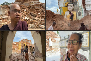 The 7.7 magnitude earthquake in Myanmar shattered Mandalay's ancient sites. Locals express deep sorrow, saying the sacred structures can never be fully restored.