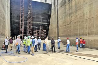 Medigadda Barrage Temporary Repairs