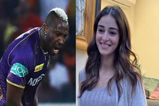 Andre Russell and Ananya Panday