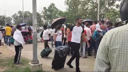 Ranchi airport road jam