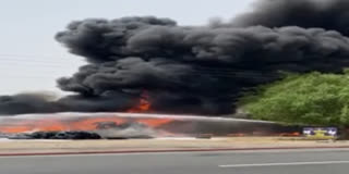 FIRE IN TRAILOR