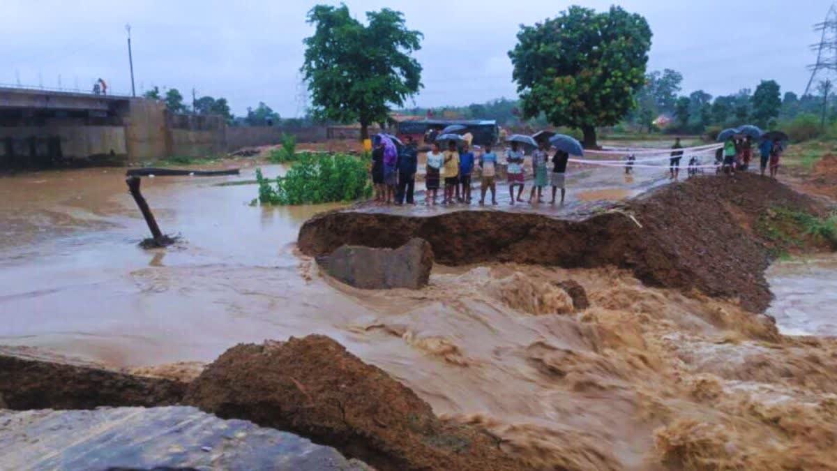 approach road built on Gunjan Nala washed away