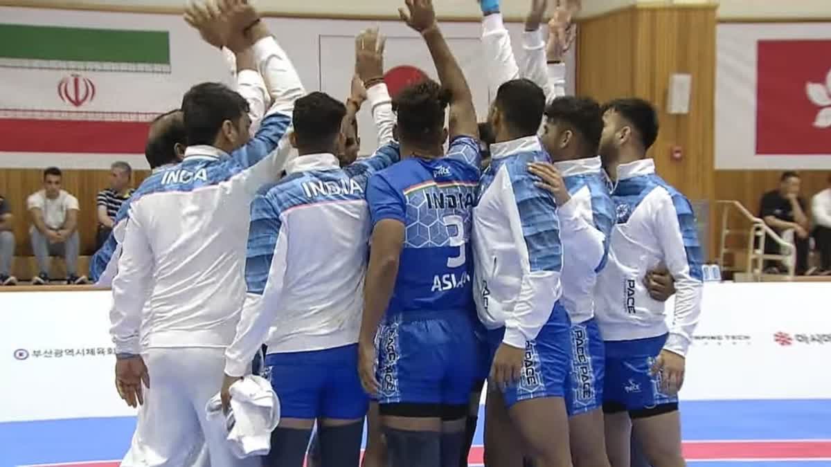 Asian Kabaddi Championships 2023  india vs japan highlights  Asian Kabaddi Championships  Aslam Inamdar  Pawan Sehrawat  അസ്‌ലം ഇനാംദാർ  പവൻ സെഹ്‌രാവത്ത്  ഏഷ്യൻ കബഡി ചാമ്പ്യൻഷിപ്പ്  ഇന്ത്യന്‍ കബഡി  ഇന്ത്യ vs ജപ്പാന്‍