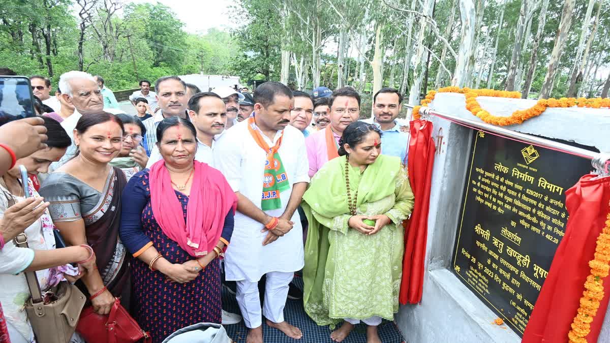 Ritu Khanduri Inaugurates Bridge