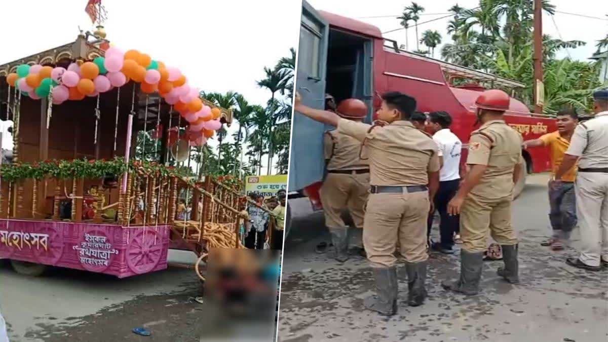 ulta-rath-yatra-2023-rath-caught-fire-several-killed