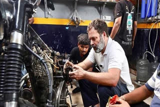 These hands keep wheels of Bharat moving: Rahul Gandhi on mechanics
