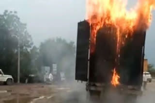 Several persons die as three trucks catch fire in accident at Rajasthan's Ramnagar