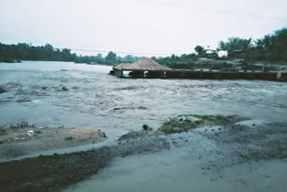 Bridge washed away heavy rains in Balaghat