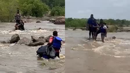 Tourist trapped in Betwa river rescued