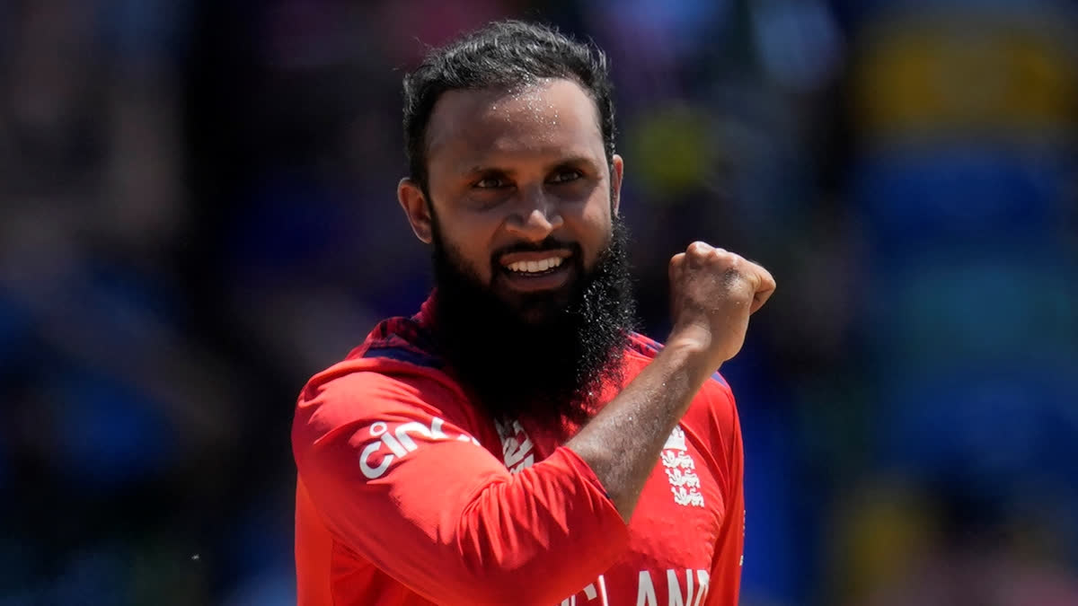 Adil Rasheed became the highest wicket-taker for England in T20 World Cups with his first wicket in the second semi-final against India of the ongoing T20 World Cup 2024 at the Providence Stadium on Thursday.