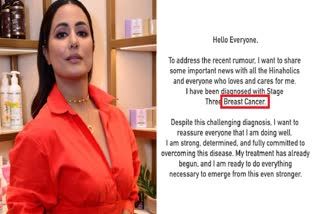 Hina Khan diagnosed with third stage breast cancer