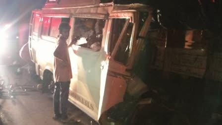 Horrible road accident in Haveri district