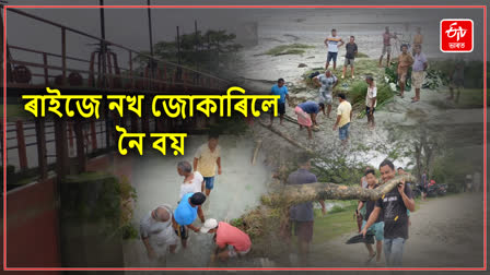 Sluice Gate Repaired by Villagers