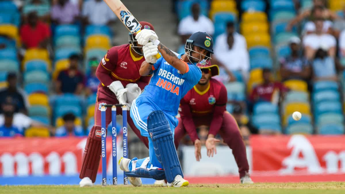 Skipper Rohit Sharma gives game time to middle-order batters as India beat West Indies by five wickets in the opening ODI, riding on exploits from spinners Ravindra Jadeja and Kuldeep Yadav.