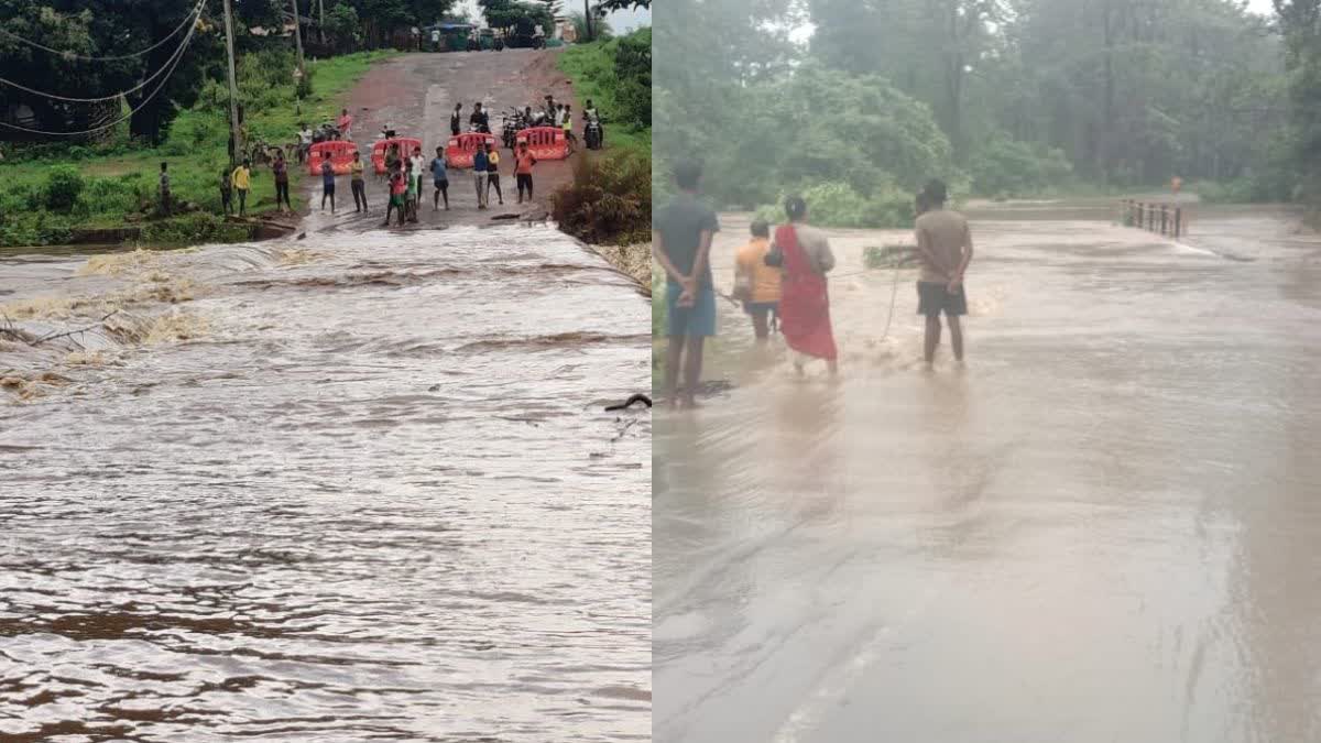 Narayanpur Orchha road blocked