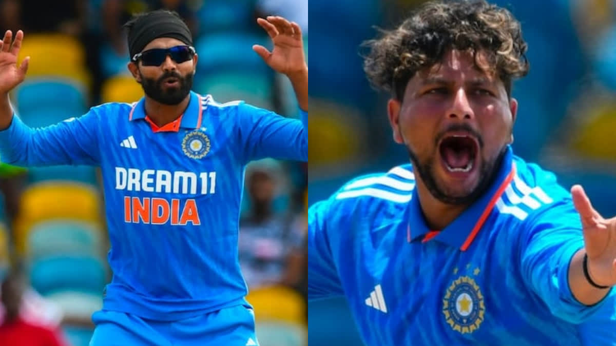 Ravindra Jadeja  Kuldeep Yadav  Jadeja Kuldeep ODI Record  india vs west indies  ind vs wi first ODI  Ishan Kishan  Rohit Sharma  Virat Kohli  കുല്‍ദീപ് യാദവ്  രവീന്ദ്ര ജഡേജ  രവീന്ദ്ര ജഡേജ റെക്കോഡ്  കുല്‍ദീപ് യാദവ് ഏകദിന റെക്കോഡ്  ഇന്ത്യ vs വെസ്റ്റ് ഇന്‍ഡീസ്  രോഹിത് ശര്‍മ  ഇഷാന്‍ കിഷന്‍