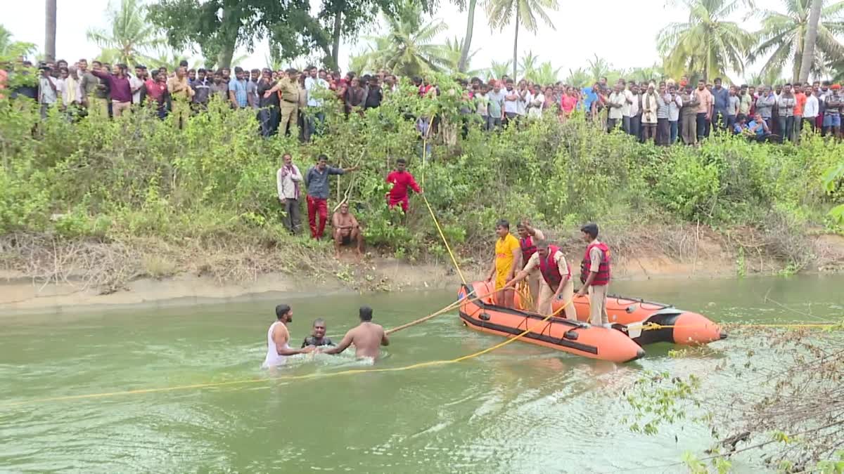 Body of person found who washed away after car fell into Canal