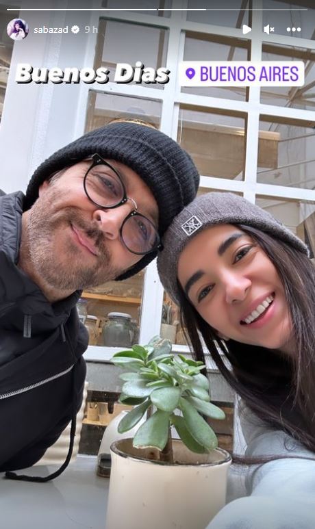 Hrithik Roshan and his girlfriend, Saba Azad, are currently enjoying a vacation in Argentina. Saba shared their whereabouts on her Instagram page, posting two selfies from a restaurant outing in Buenos Aires. In one photo, Hrithik is seen wearing a black sleeveless T-shirt and a cap, with a cake and a drink in front of him. Saba affectionately referred to him as her 