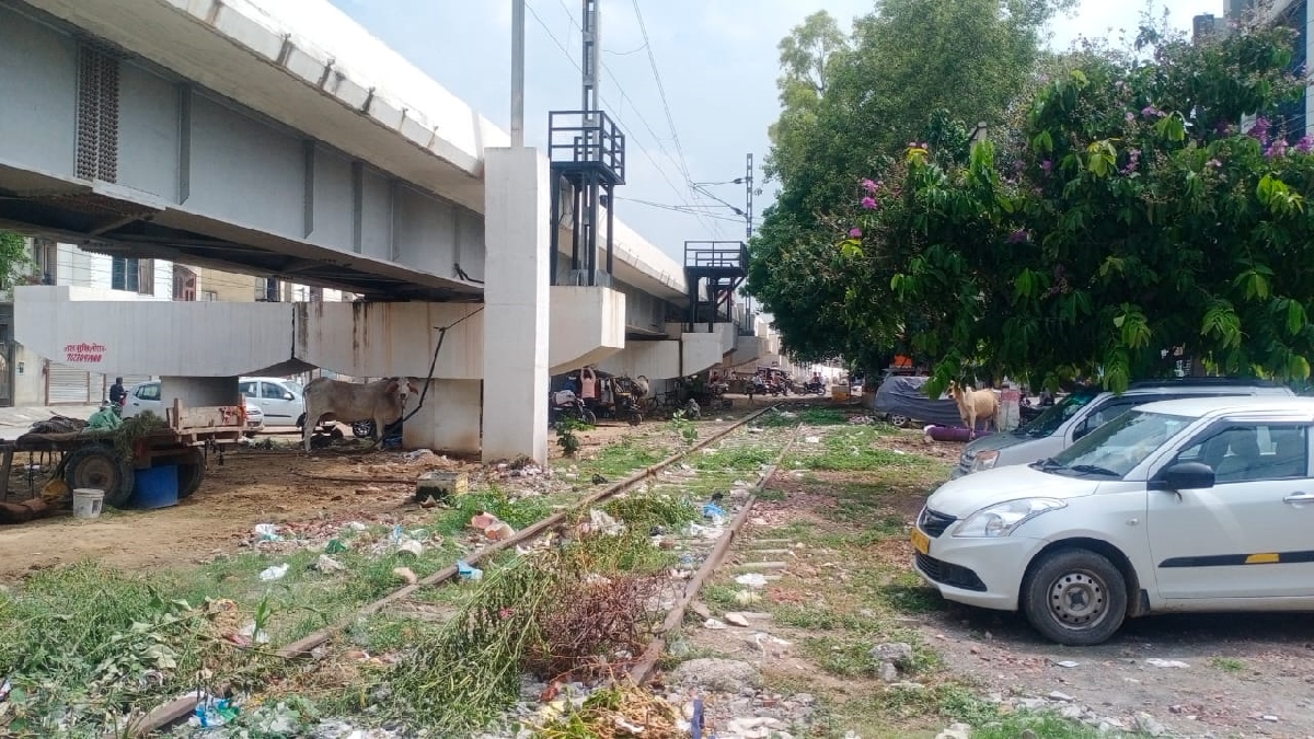 elevated railway track in rohtak