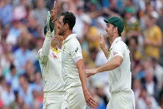 Australia inched to 61-1 after bowling England out for 283 with Mitchell Starc taking four wickets on the opening day of the final Ashes test on Thursday. Harry Brook propelled England's "Bazball" brigade with an 85 at The Oval, where the Aussies — having already retained the Ashes — hope to win the series outright.