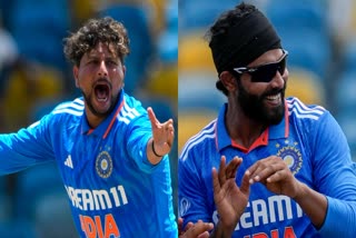 The left-arm spin pair Kuldeep Yadav and Ravindra Jadeja have featured themselves in a unique record of becoming the first spinning duo to pick seven wickets in an ODI match for India. Kuldeep took four-wicket conceding just six runs while Jadeja picked up three scalps for 37 runs in the first ODI match against West Indies in three-match series in Bridgetown on Thursday.