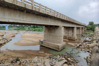 Illegal mining of sand in Karo river