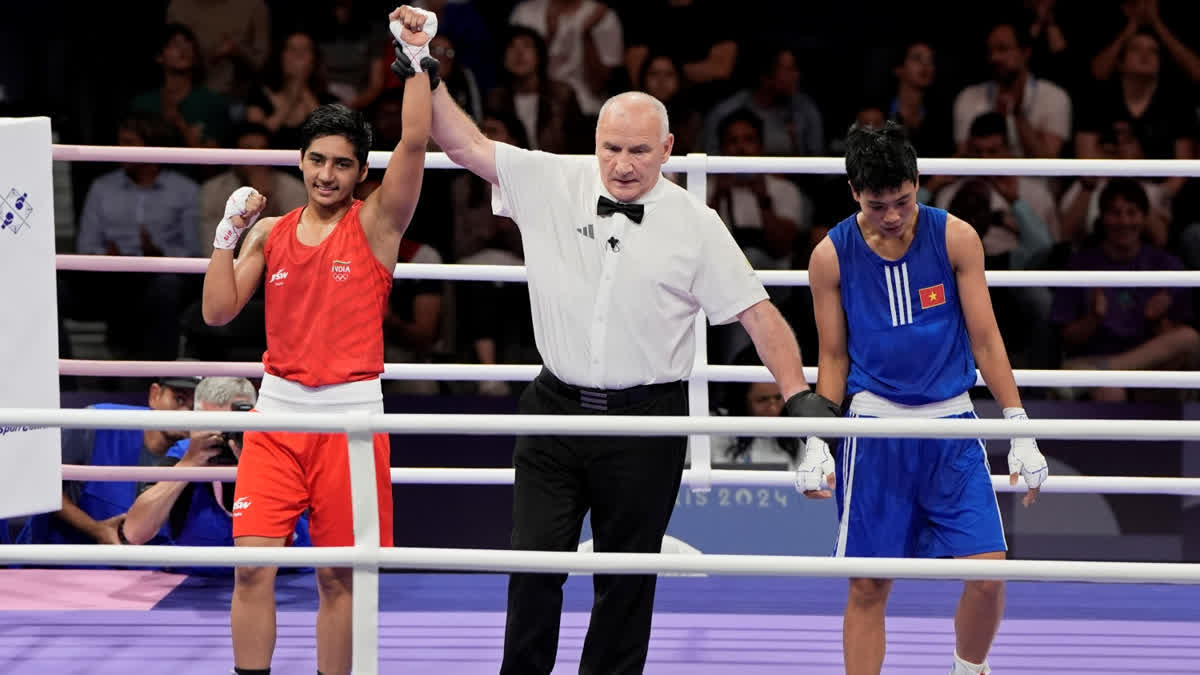 PREETI PAWAR ADVANCES INTO ROUND OF 16 DEFEATING VIETNAMI BOXER