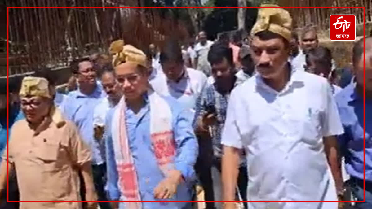 MP Gaurav Gogoi at Charaideo Maidam after being recognised as a World Heritage Site