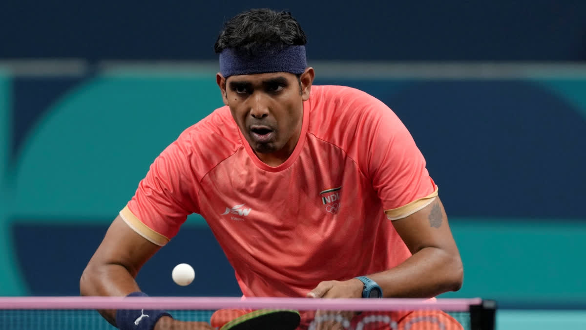 India's veteran paddler Achanta Sharath Kamal took a shocking Round of 64 Exit from the table tennis competition at the Paris 2024 Olympics here on Sunday.