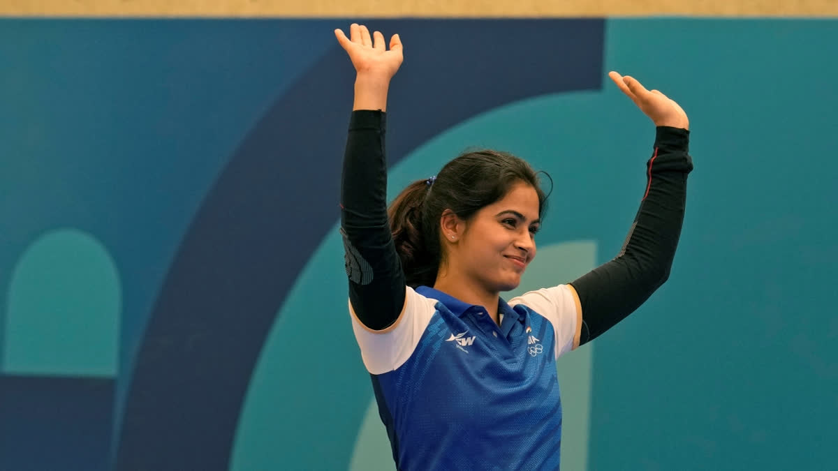 Prime Minister Narendra Modi, Olympic shooting medalist Abhinav Bindra and Minister for Sports and Youth Affairs Mansukh Mandaviya have congratulated Manu Bhaker, India's first-ever woman to clinch a medal in shooting at the prestigious Paris Olympics 2024, for winning the bronze medal in women's 10m Air Pistol individual event on Sunday.